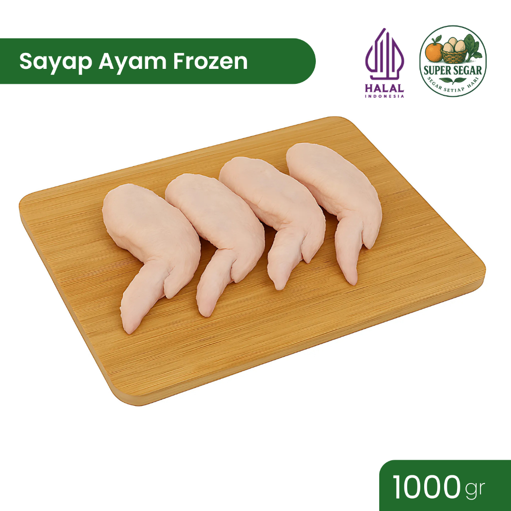 

Ayam Sayap Frozen 1kg Super Segar