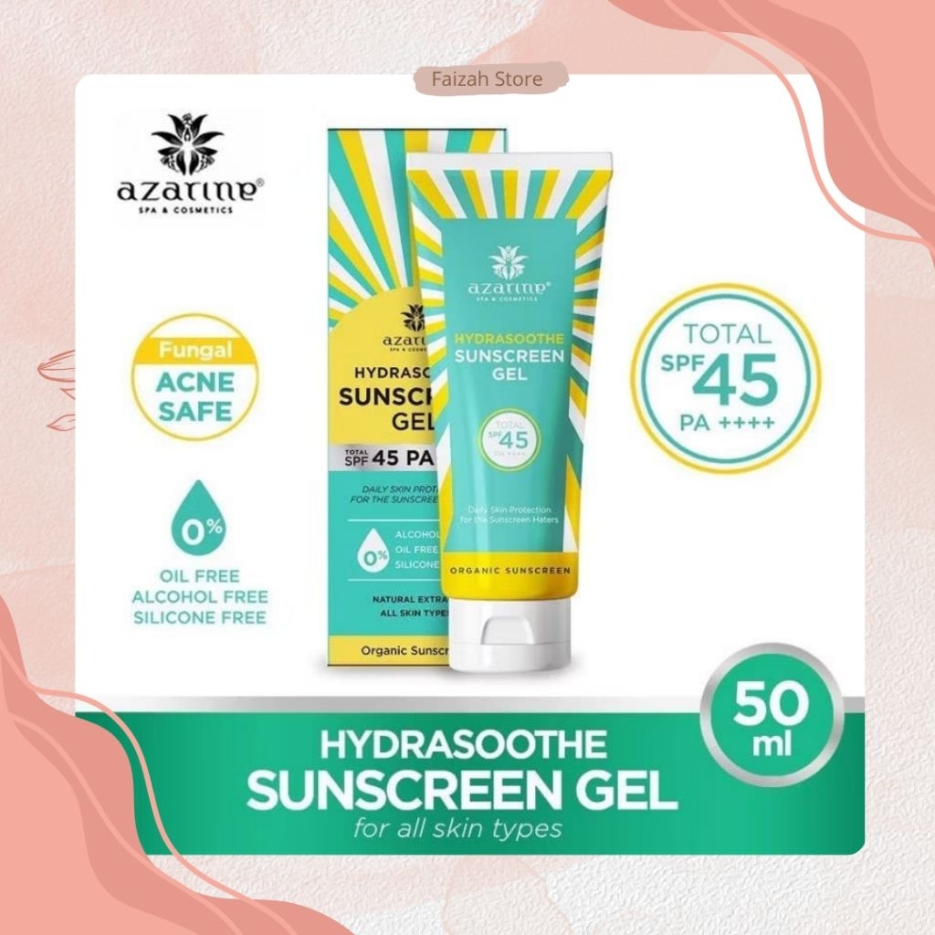AZARINE SUNSCREEN HYDRASOOTHE GEL SPS 45+++ 50ML.