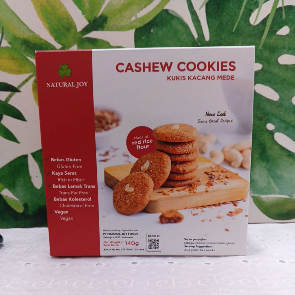 

Natural Joy Cashew Cookies/ Kukis Kacang Mede Gluten Free 140gr