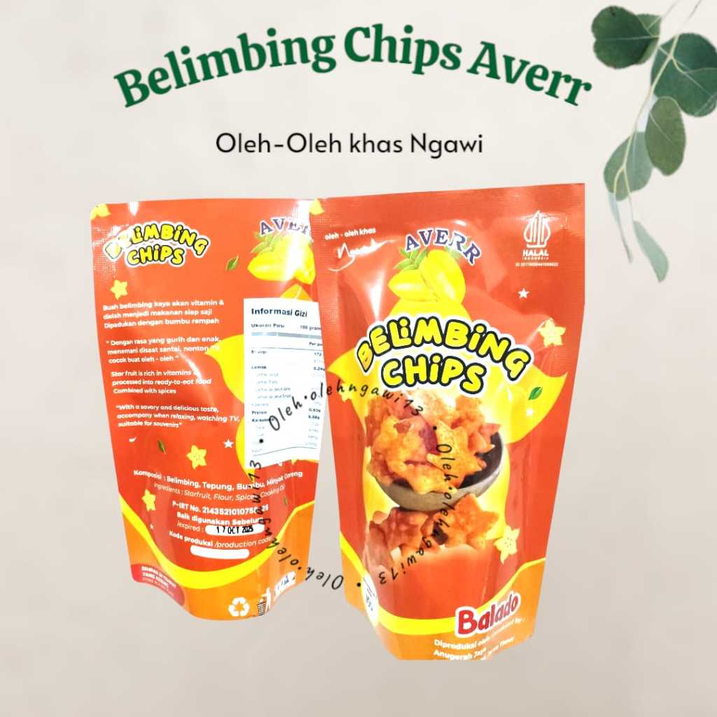

BELIMBING CHIP BALADO BY AVERR , KERIPIK BELIMBING, CAMILAN