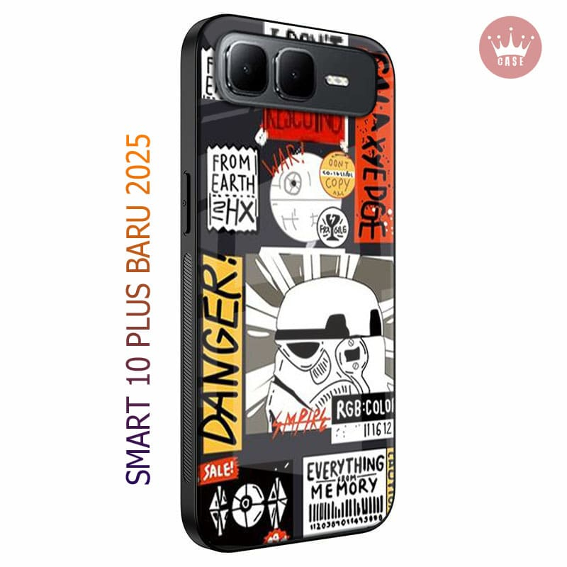 Softcase Kaca INFINIX SMART 10+ - casing handphone - INFINIX SMART 10+ [S36]