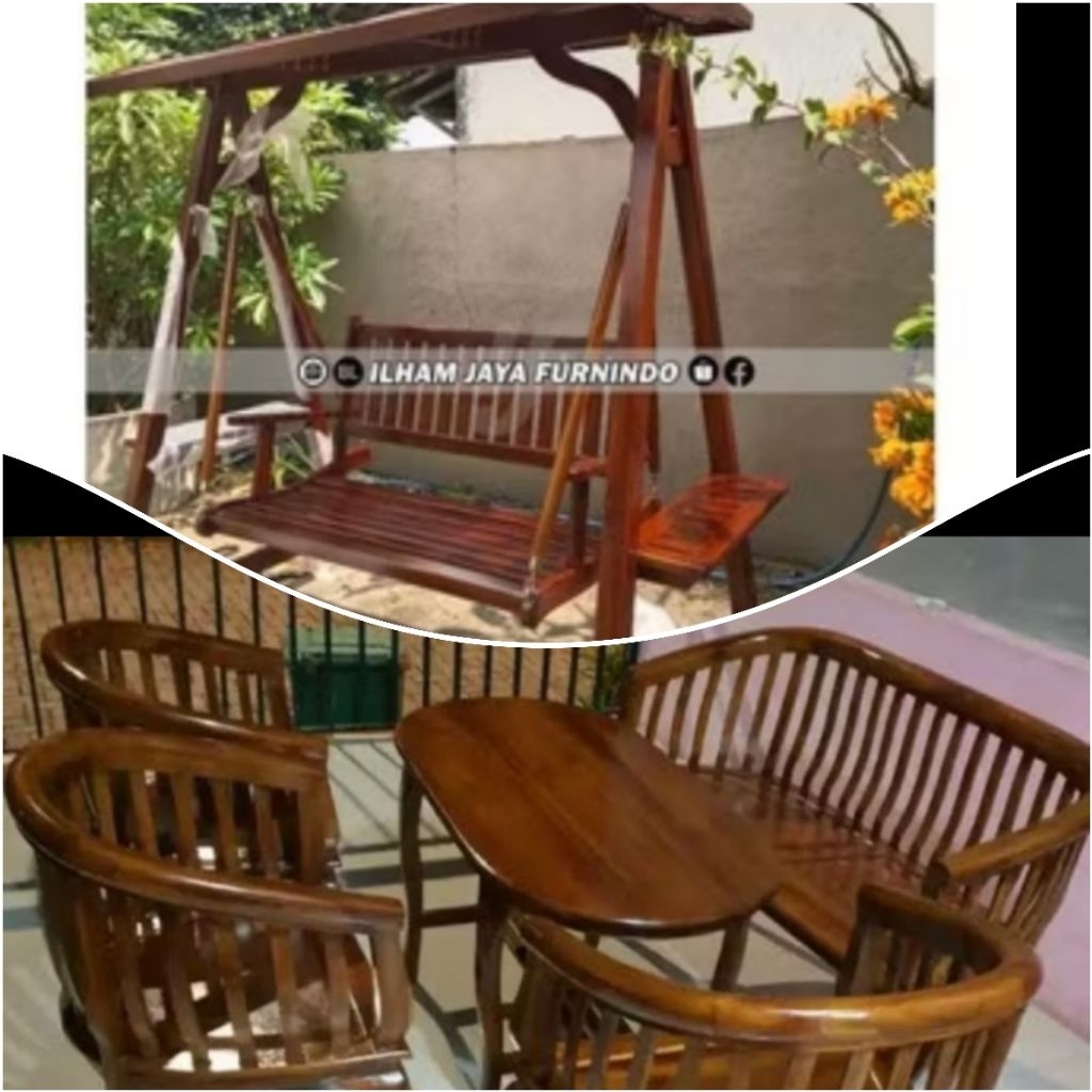 AYUNAN NAMPAN + KURSI BETAWI 211 MEJA PANJANG PLUS ONGKIR KE BOGOR