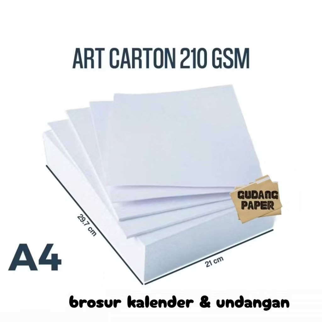 

Art Carton 210 gsm A4 isi 30 Lembar / Kertas Art Carton 210 Gsm A4