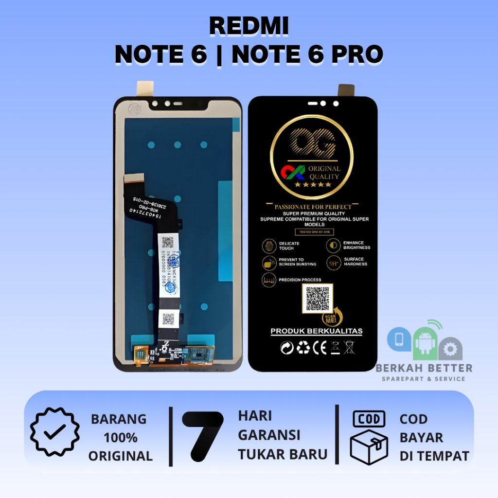 LCD REDMI NOTE 6 | NOTE 6 PRO ORIGINAL TOUCHSCREEN