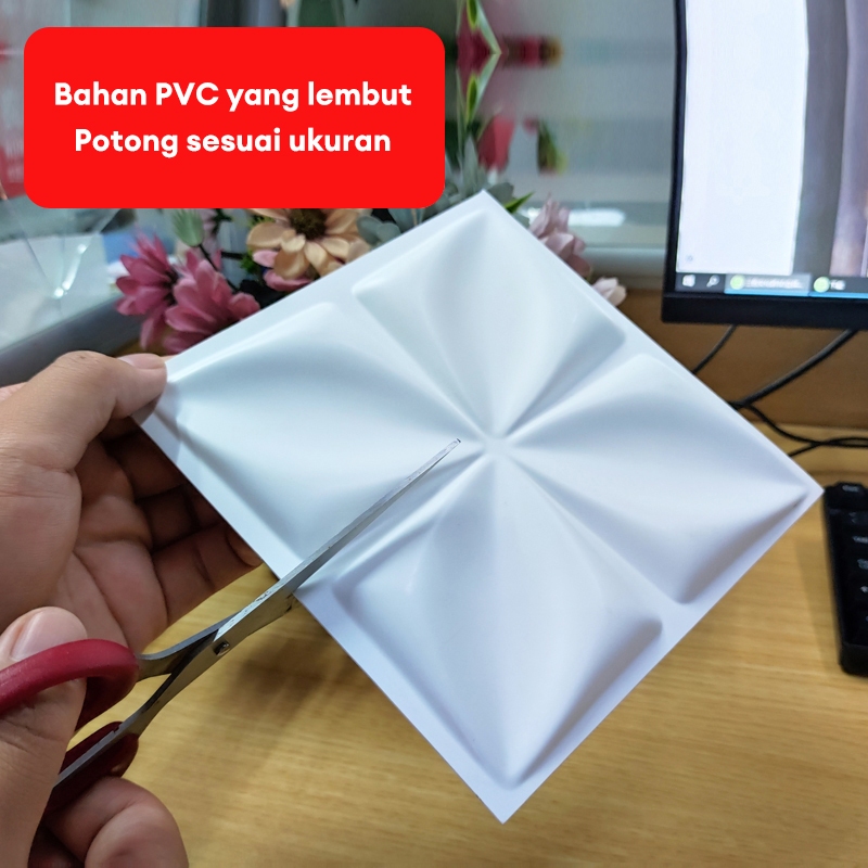 PALING MURAH 10pcs 3D PVC Wallpanel Wallpaper Dinding / Wallpaper Dinding 3D/3d wallpaper dinding