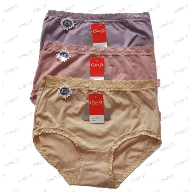 Celana Dalam Sorex Katun Wanita Anak Perempuan Remaja ABG CD Basic Renda Love Lace Menawan