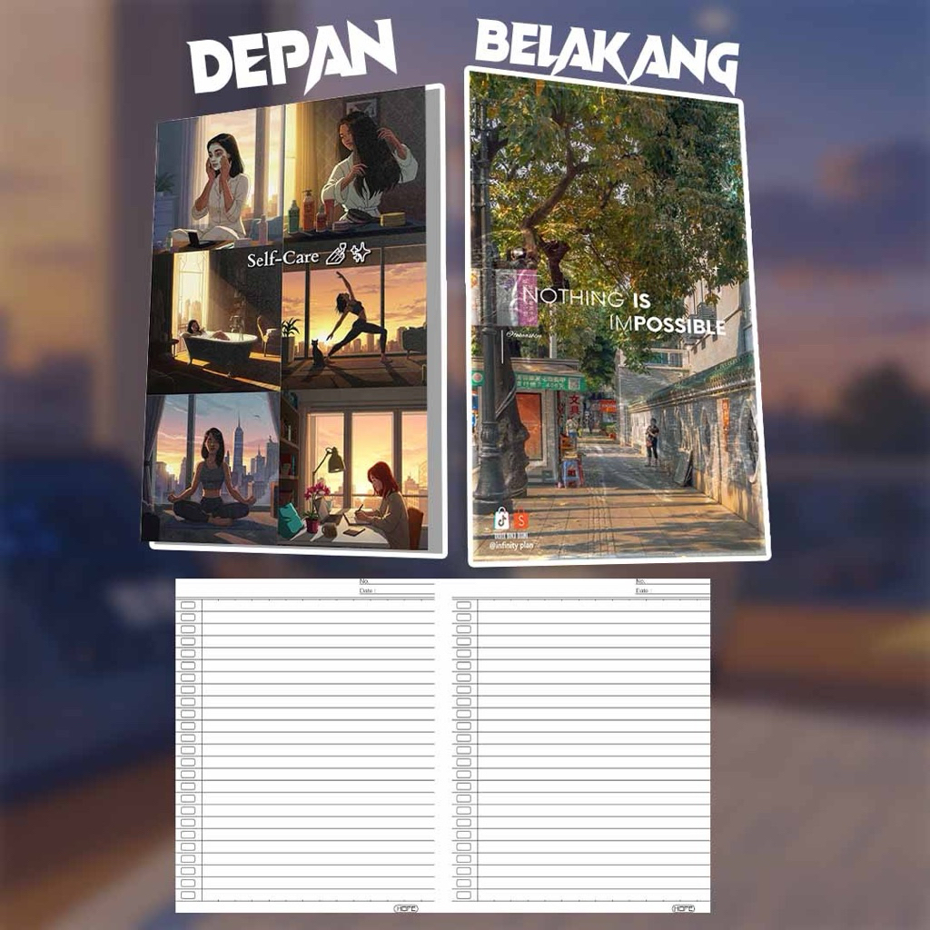

Buku Tulis Desain Aesthetic Ideal untuk Diary Book atau Buku Harian