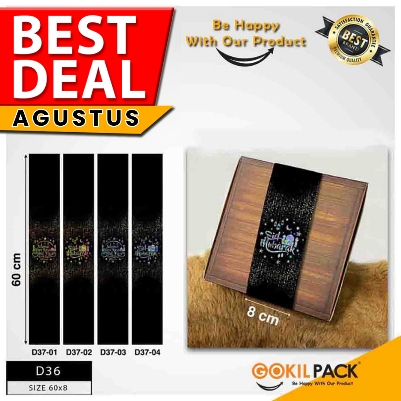 

Sleeve Kue-Sleeve Kotak Kue-Sleeve Idul Fitri-Paper Belt Lebaran-D36