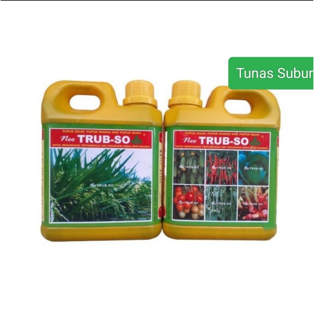 Trubuso kemasan 1 liter pupuk perangsang buah dan daun semua tanaman