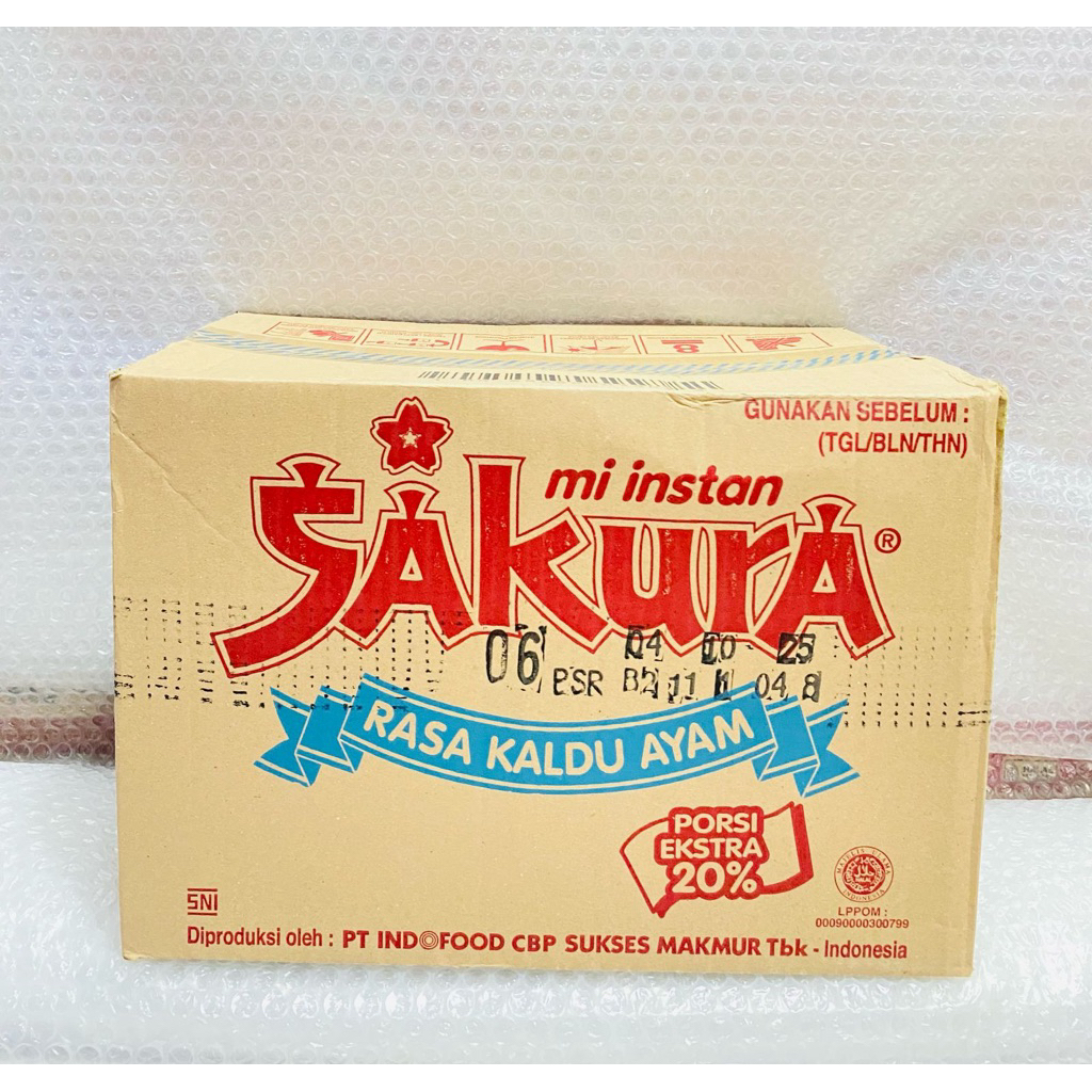 

(1 DUS ISI 40 PCS) MIE SAKURA RASA KALDU AYAM