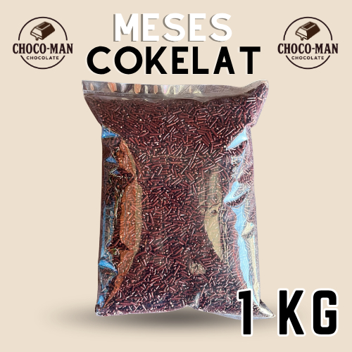 

Chocoman - Meses Coklat 1kg - Cokelat Meses polos - Cokelat enak langsung dimakan - bisa untuk topping roti dan martabak