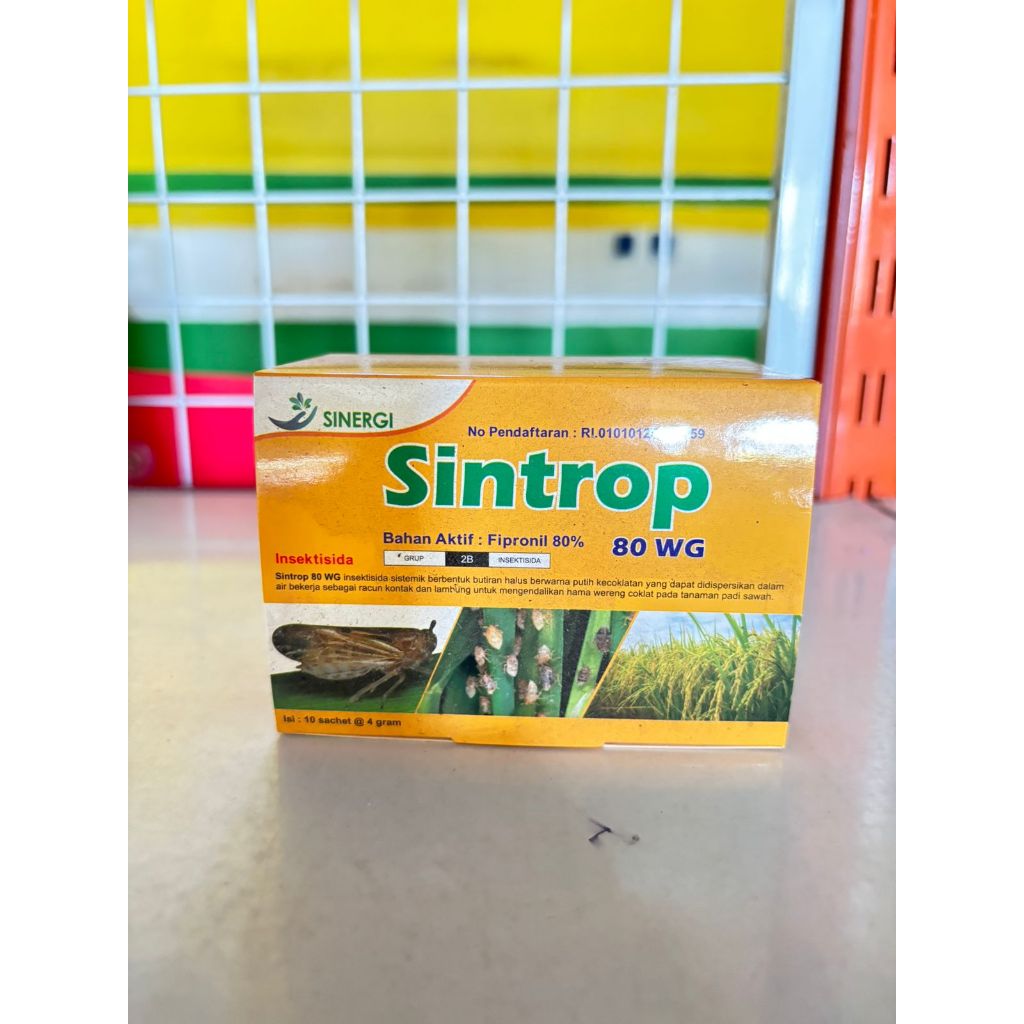 VGrosir / SINTROP 80 WP - 4 Gram / Insektisida Sistemik Wereng Coklat Padi Sawah / Fipronil
