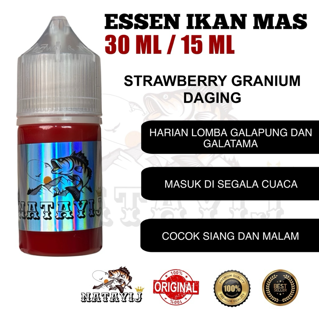 ESSEN IKAN MAS ( STRAWBERRY GRANIUM DAGING )