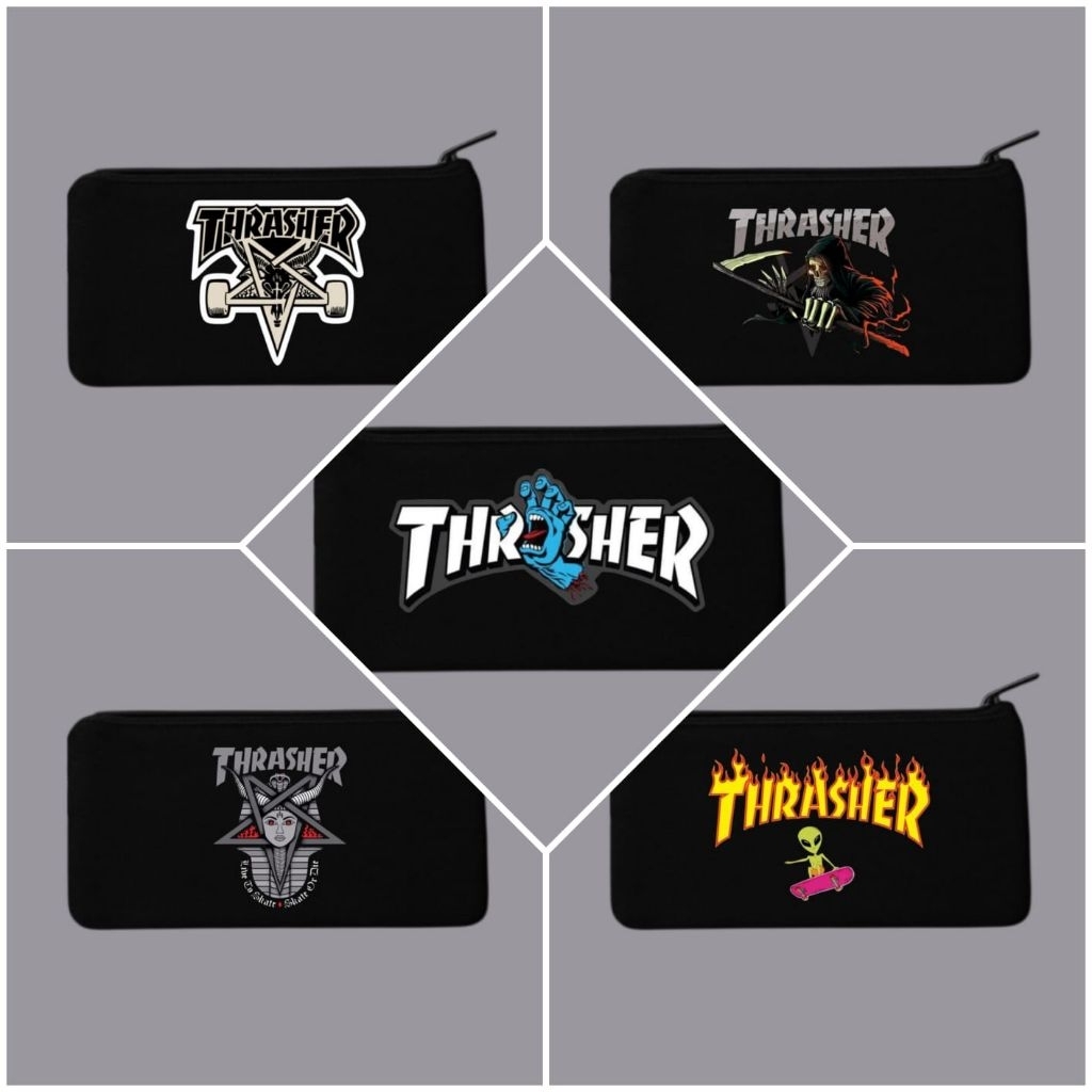 

Tempat pensil thrasher/Tepak kanvas premium/Tempat alat tulis/Tempat kosmetik/Tempat hp/Tempat dokumen kartu/Pouch