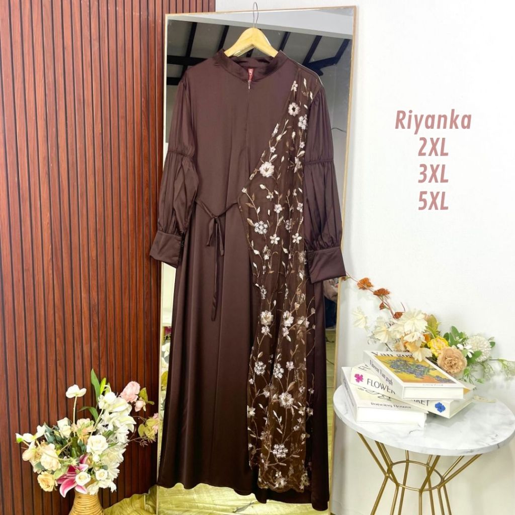 Myshawl Riyanka Dress Jumbo Taalea Myshawl Gamis Jumbo Premium Ld Up To 140cm Matt Moscrape Halus Bi