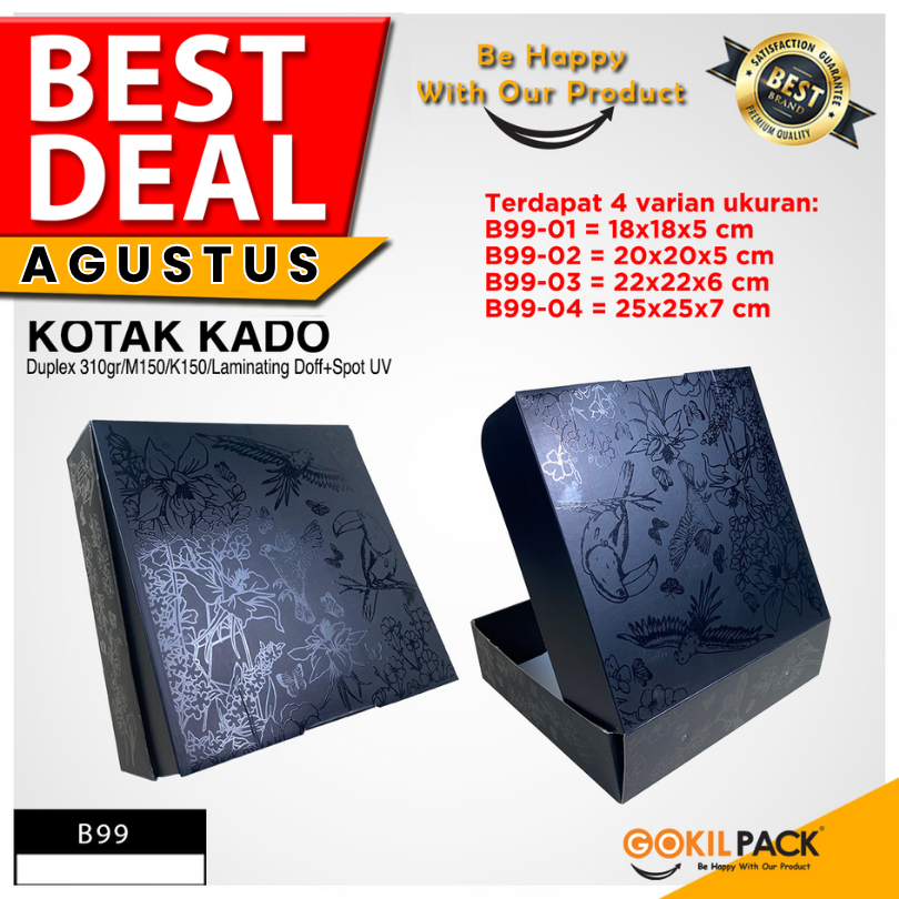 

Box Hampers - Dus Packaging Hijab Mukena Baju - Kotak Kado - Souvenir - B99