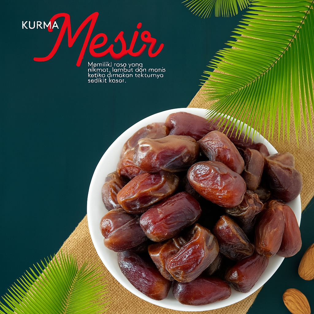 

Kurma Mesir golden valley Segar 1000gr