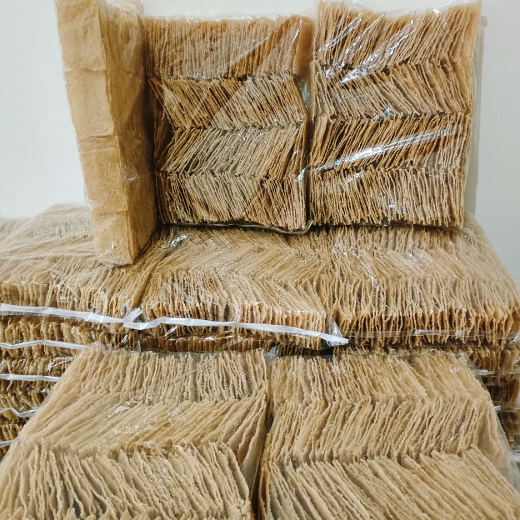 Brothoaly , Lempeng Puli, Krupuk Puli, Krupuk Gendar Khas Madiun 1Kg Krupuk Mentah