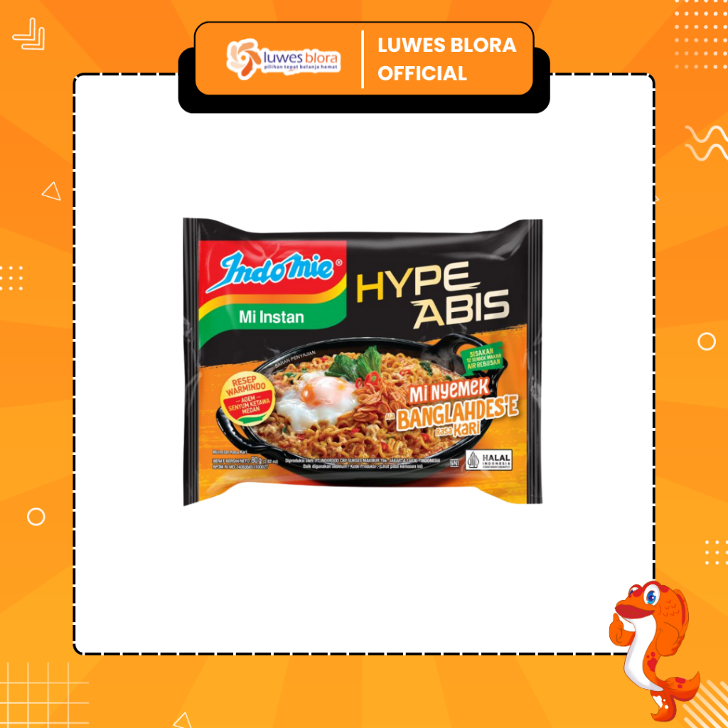 

Indomie Mi Nyemek ala Banglahdes'e rasa kari 80g