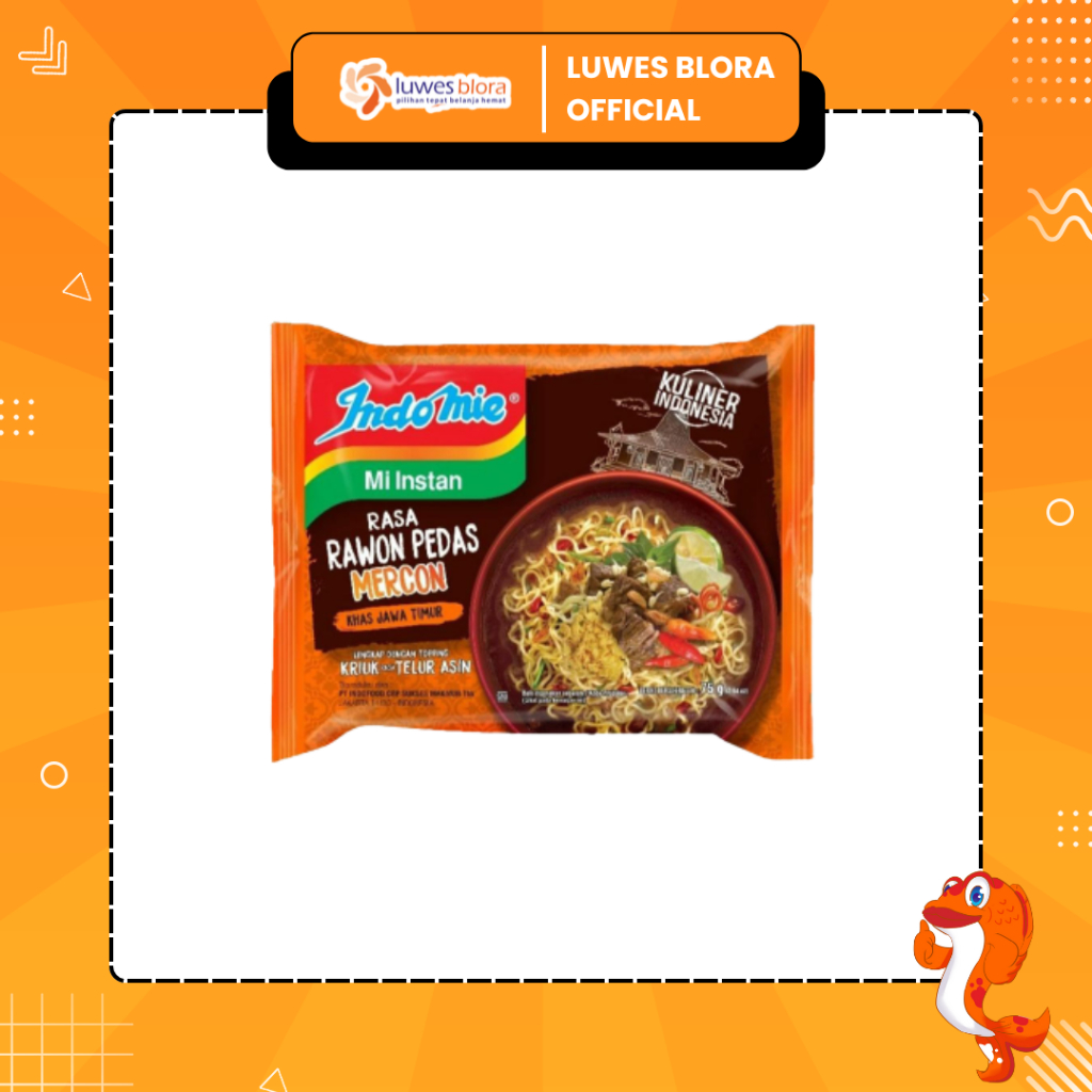 

Indomie Rawon Pedas Mercon Khas Jawa Timur 75g