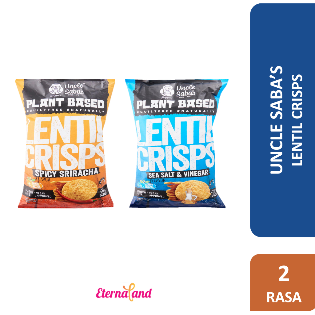 

Uncle Saba’s Lentil Crisps 115 gr - Snack Import