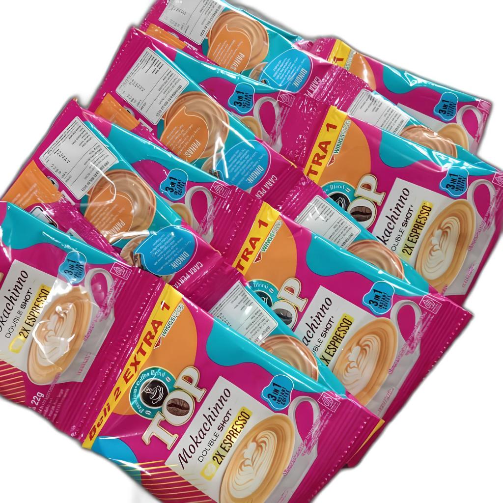 

Top Kopi Mokachinno Double Shot Renceng Isi 15 Pcs / FREE gelas cantik untuk pembelian 30pcs