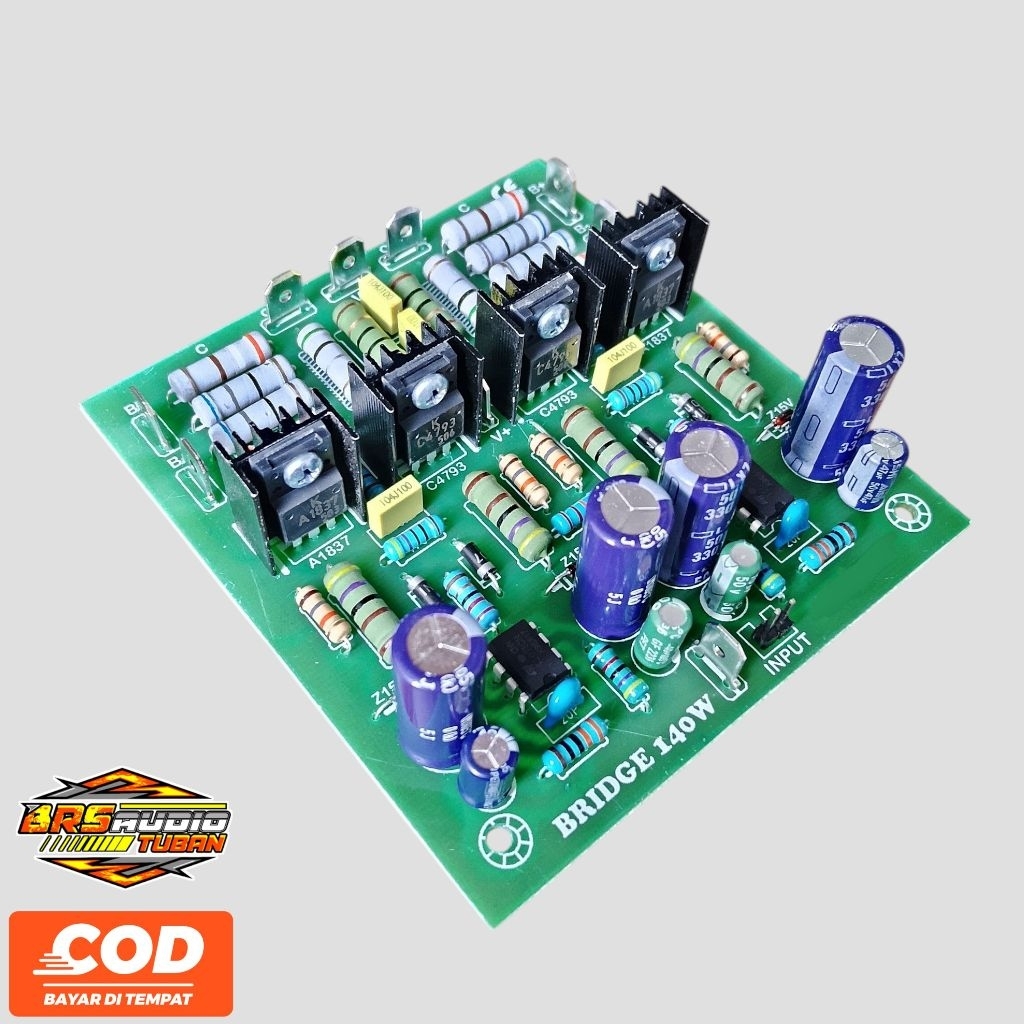 Kit Driver OCL 140W 140watt BTL Bridge Out Collector C pcb fiber fr4