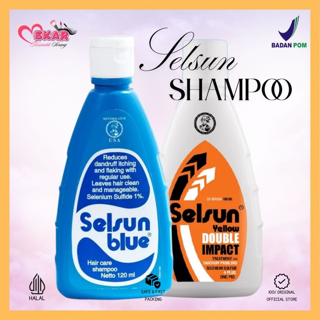 Selsun Shampoo Anti Ketombe 120ml |Shampoo Anti Dandruff|Sampo Anti Ketombe | Selsun Yellow | Selsun