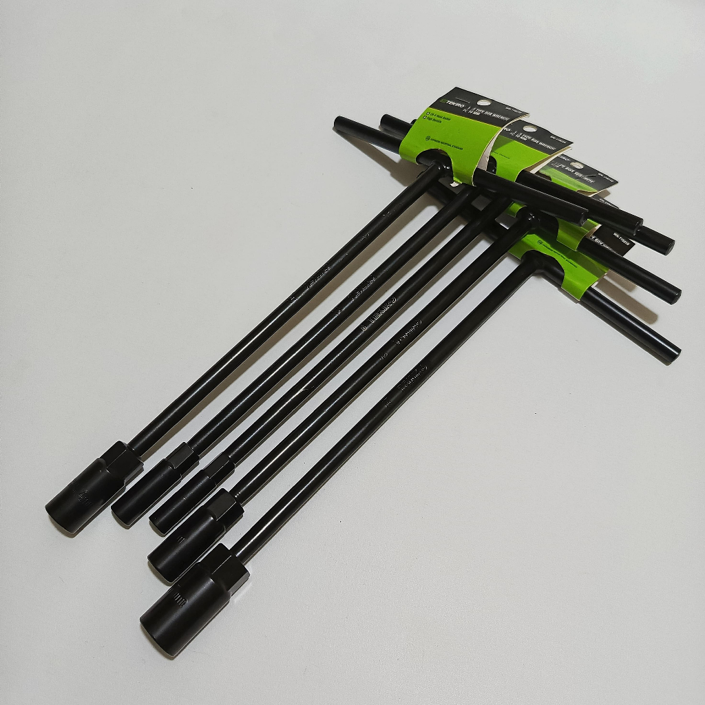 Kunci T Tekiro Set 5 Pcs Satuan 8-10-12-14-17 mm Hitam Kunci Sok T Tekiro / Kunci Shock Shok Soket