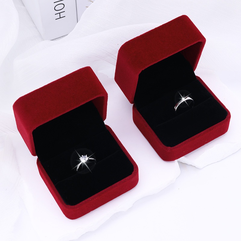 Cincin Pasangan Berlian Cincin Pasangan Cat/Dog Cicin Tembaga Berlapis Emas Aksesoris Cicin Adjustab