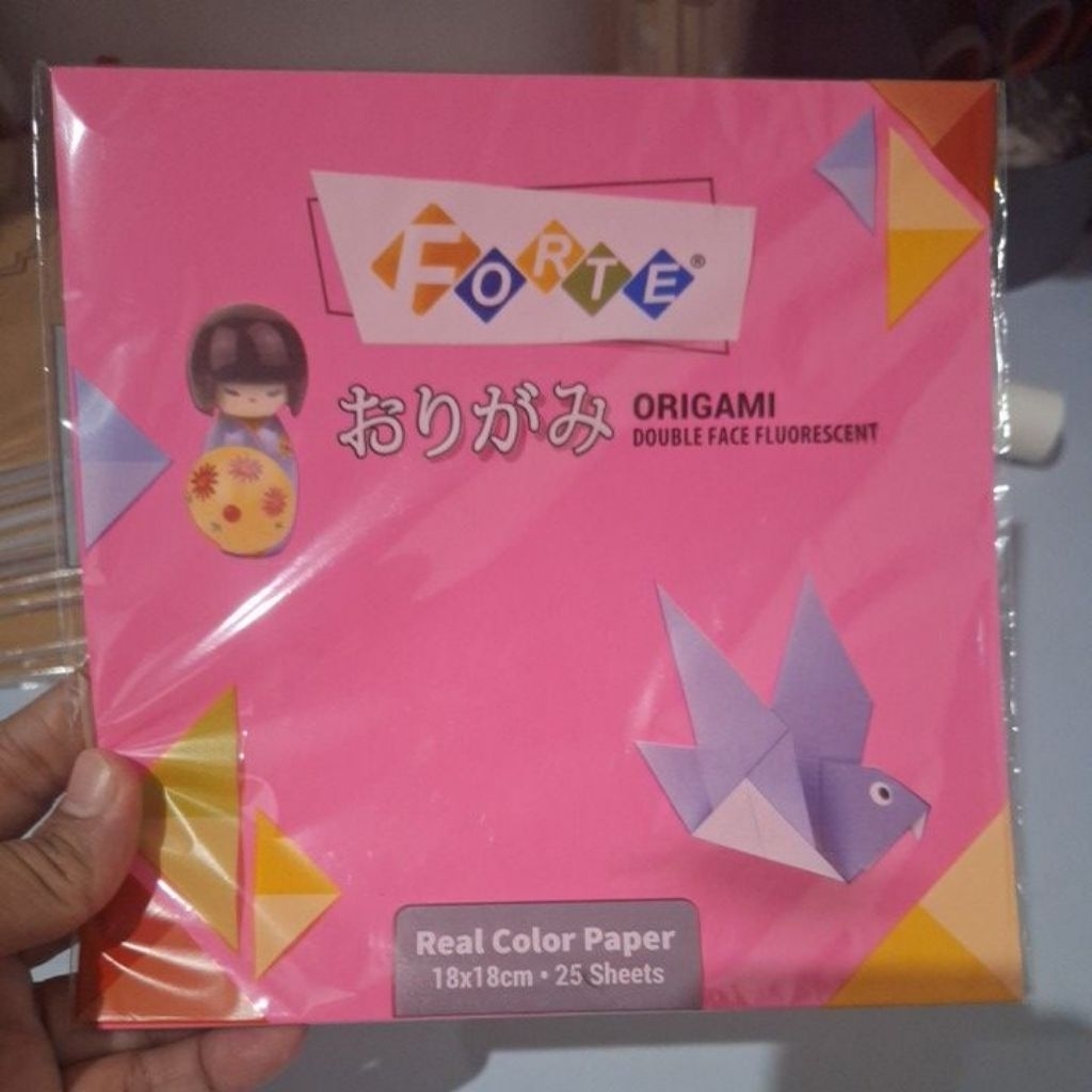 

kertas origami merk Forte ukuran 18x18