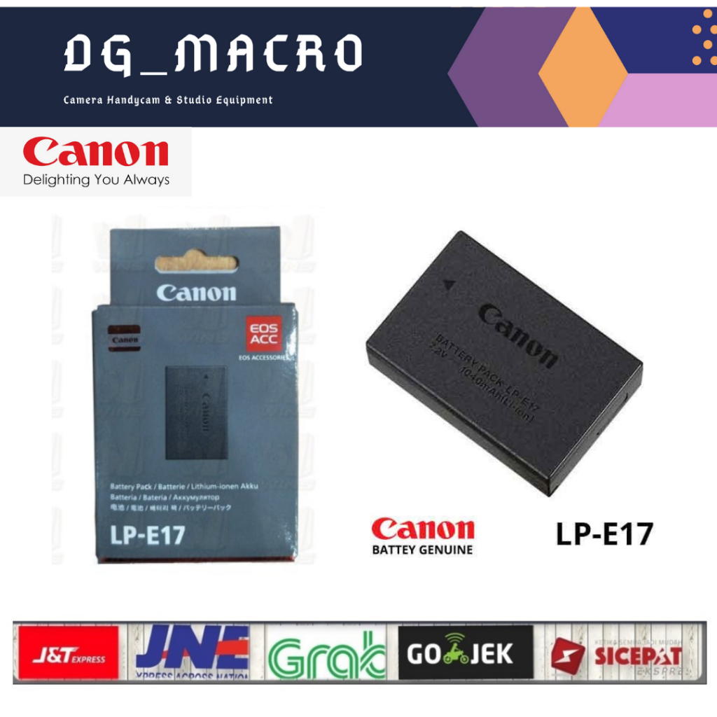 Canon LP-E17 Battery Original for 750D/760D/M3/M5 - ORIGINAL / Baterai Canon LP E17