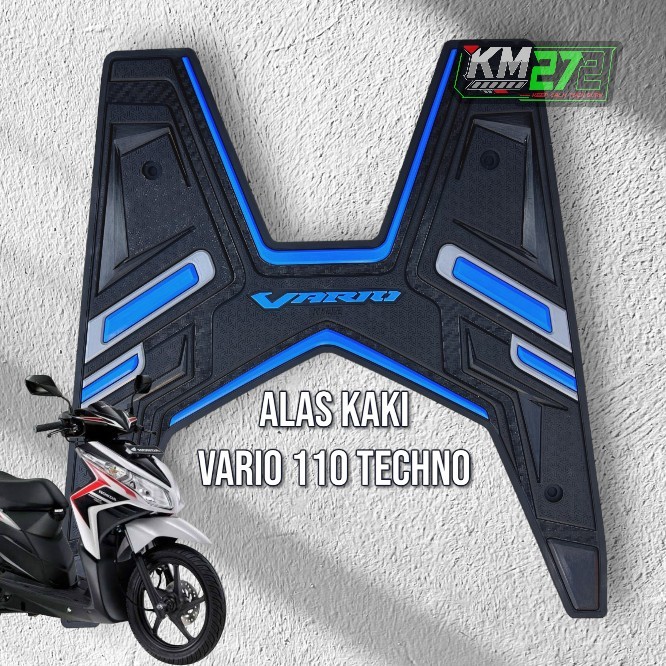 KM272 Aksesoris Motor Vario Techno 110 Full Karet Premium | Karpet Motor Vario Techno 110 Anti licin