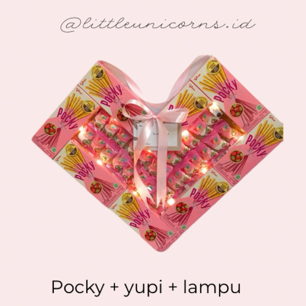 

READY INSTAN Pocky love buket hampers valentine yupi gift