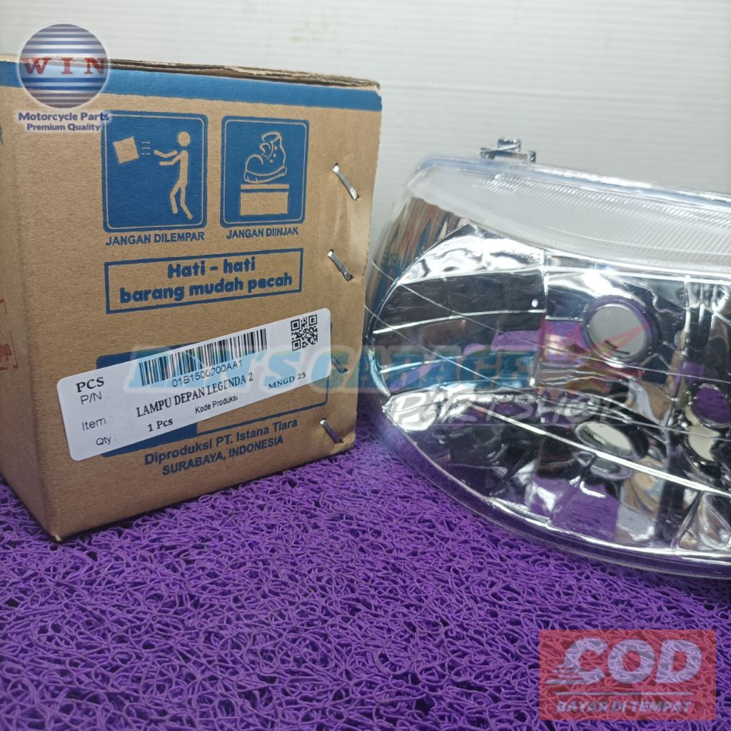 WIN REFLEKTOR LAMPU DEPAN HONDA ASTREA LEGENDA2 REFEKTOR HEAD LAMP BOHLAM LAMPU DEPAN HEADLAMP LEGEN