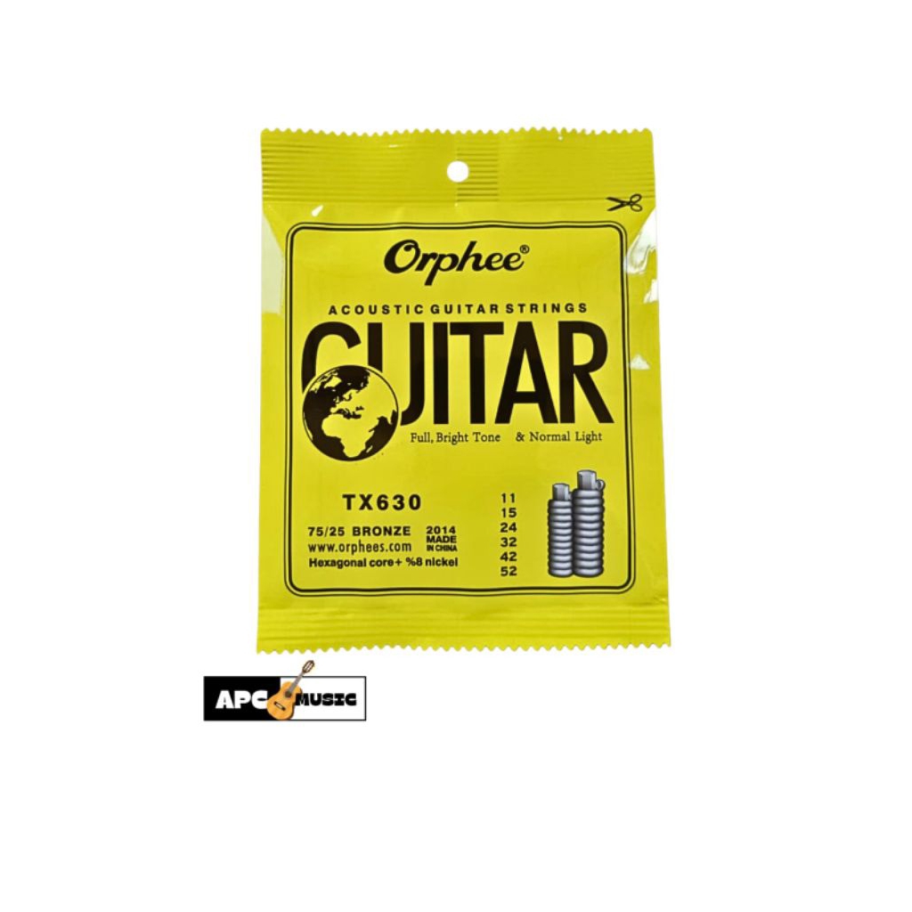 Senar Gitar Orphee Akustik TX630 / senar guitar Orphee Akustik 011