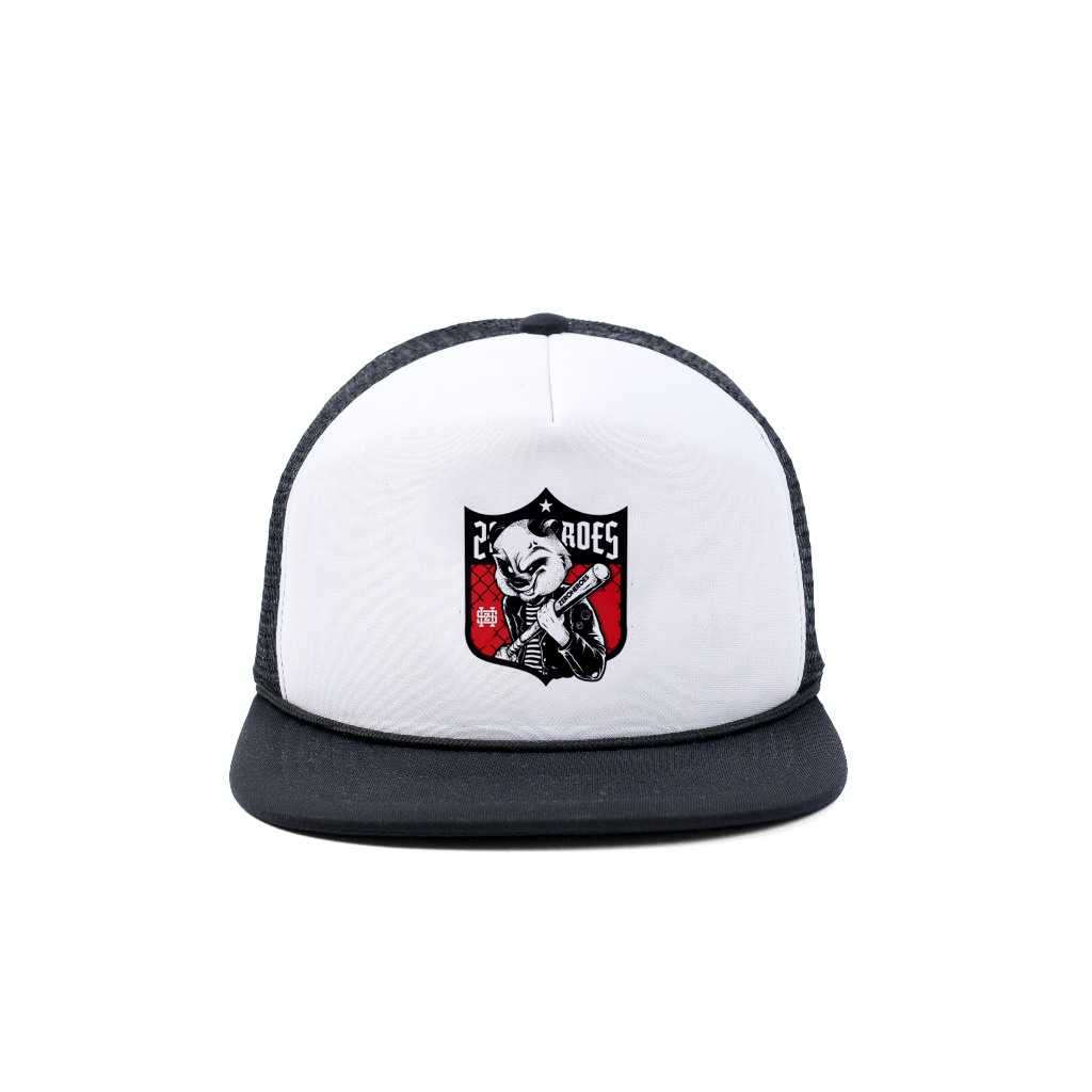 Zeroheroes | Trucker Topi jaring Snapback BASE Topi Snapback Bordir Original Distro Pria Wanita