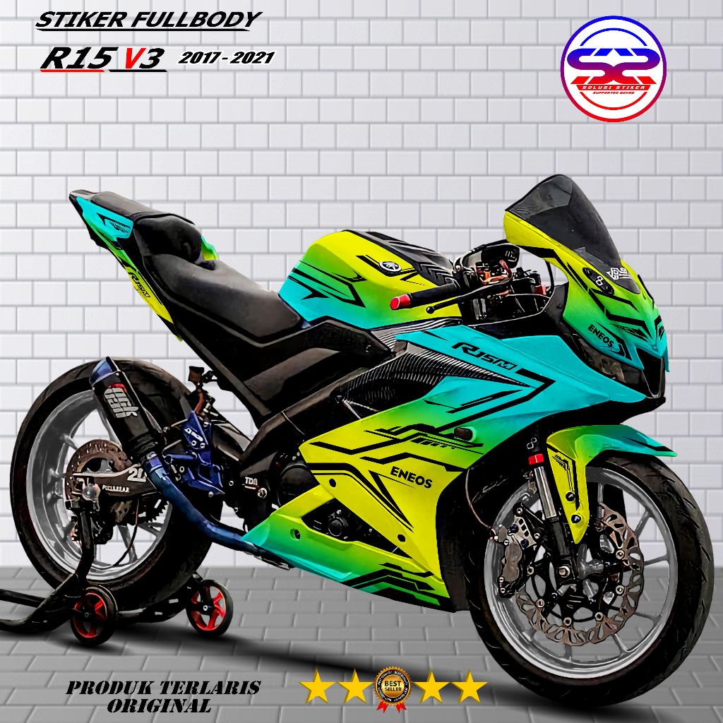 COD Stiker Decal Variasi Motor R15 V3 Fullbody Stiker Yamaha R15 V3 2017-2021