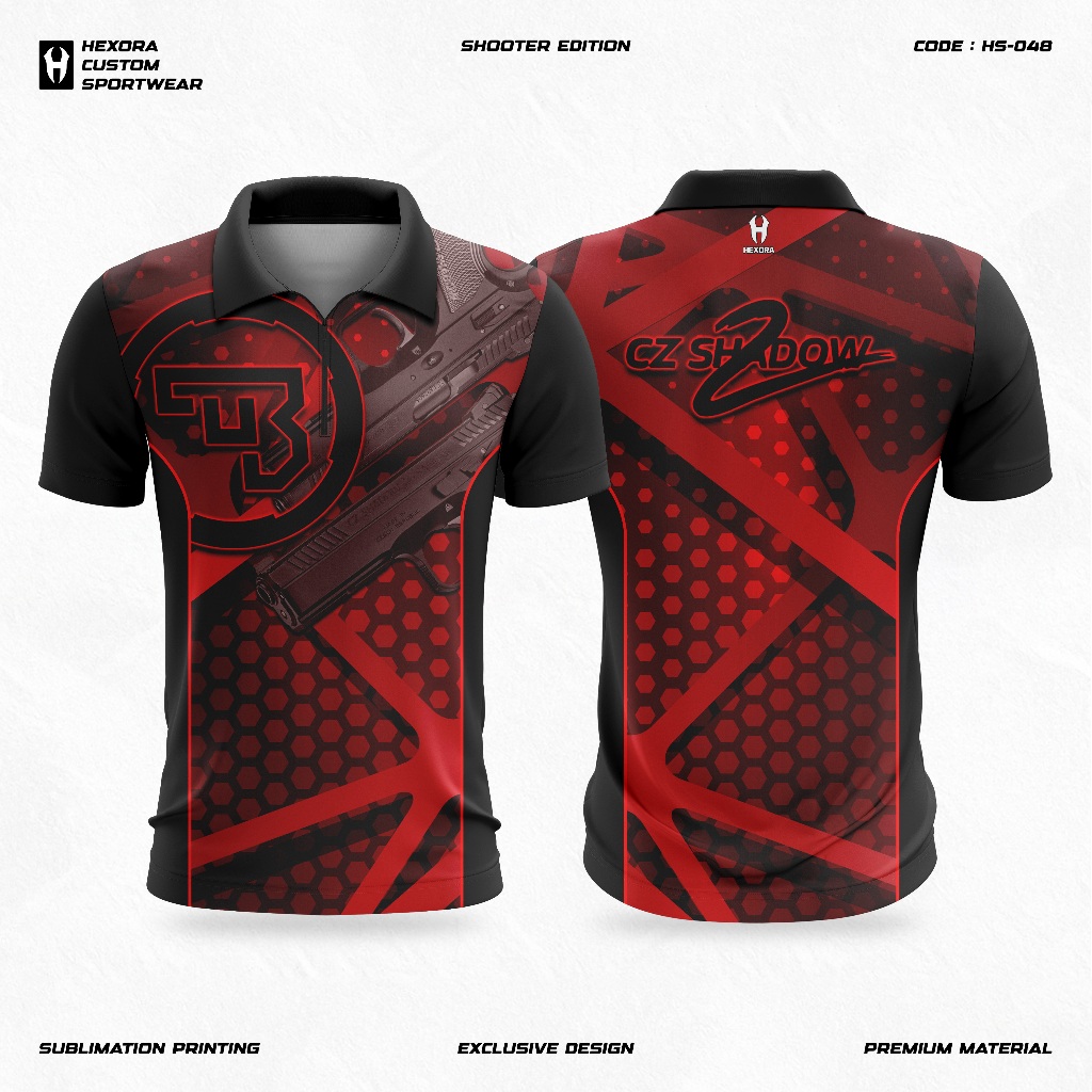 Jersey Menembak CZ Shadow 2 Red Line