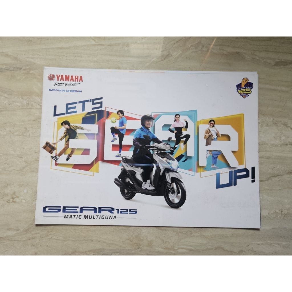 brosur katalog motor yamaha gear 125 2020 leaflet