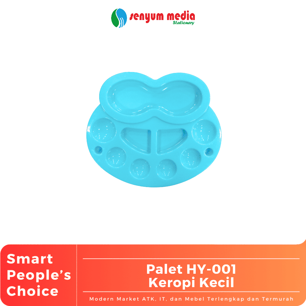 

Palet Cat Lukis HY-001 Bentuk Keropi Kecil Warna Random (S:PCS)