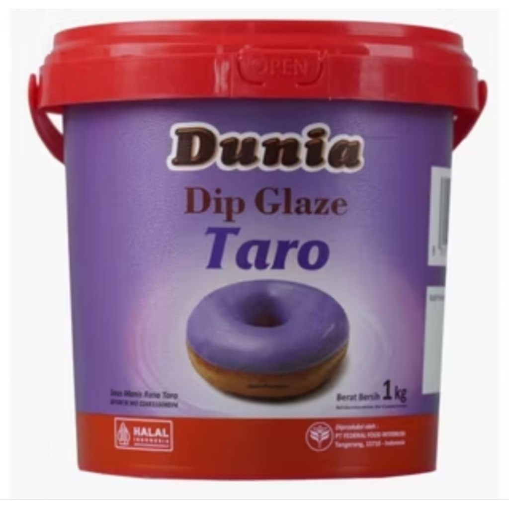 

Glaze dunia eco 1kg rasa taro
