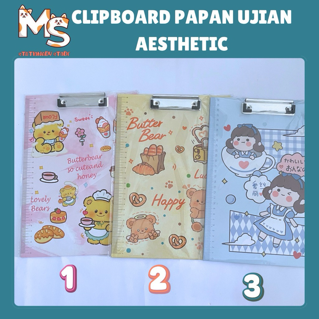

[1 PCS] PAPAN UJIAN CLIPBOARD AESTHETIC