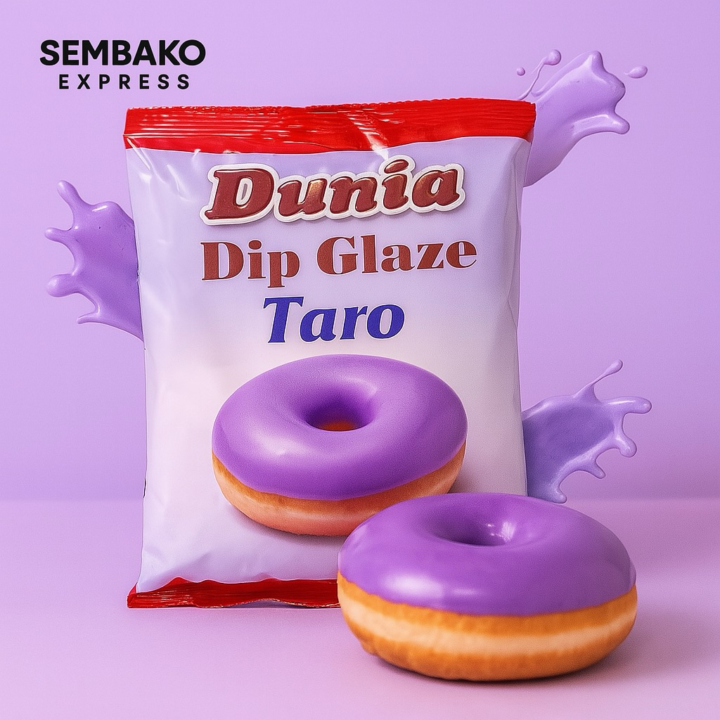 

Dunia Dip Glaze Taro 1kg – Saus Donat Rasa Talas Ungu Lembut