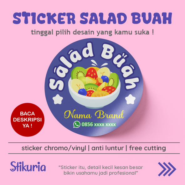 

STIKER SALAD BUAH | STICKER SALAD