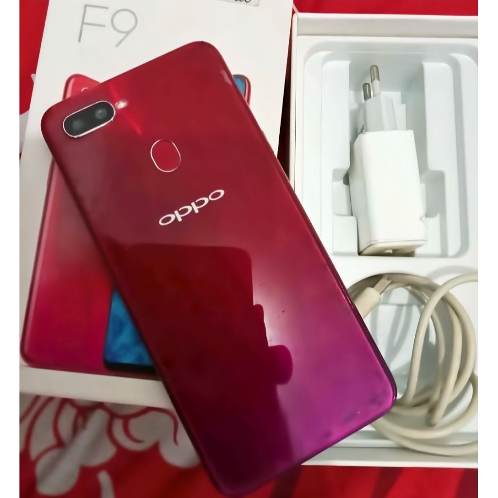 HANDPHONE ORIGINAL OPPO F9 - SECOND LIKE NEW - GRADE B - PENJELASAN DI DESKRIPSI