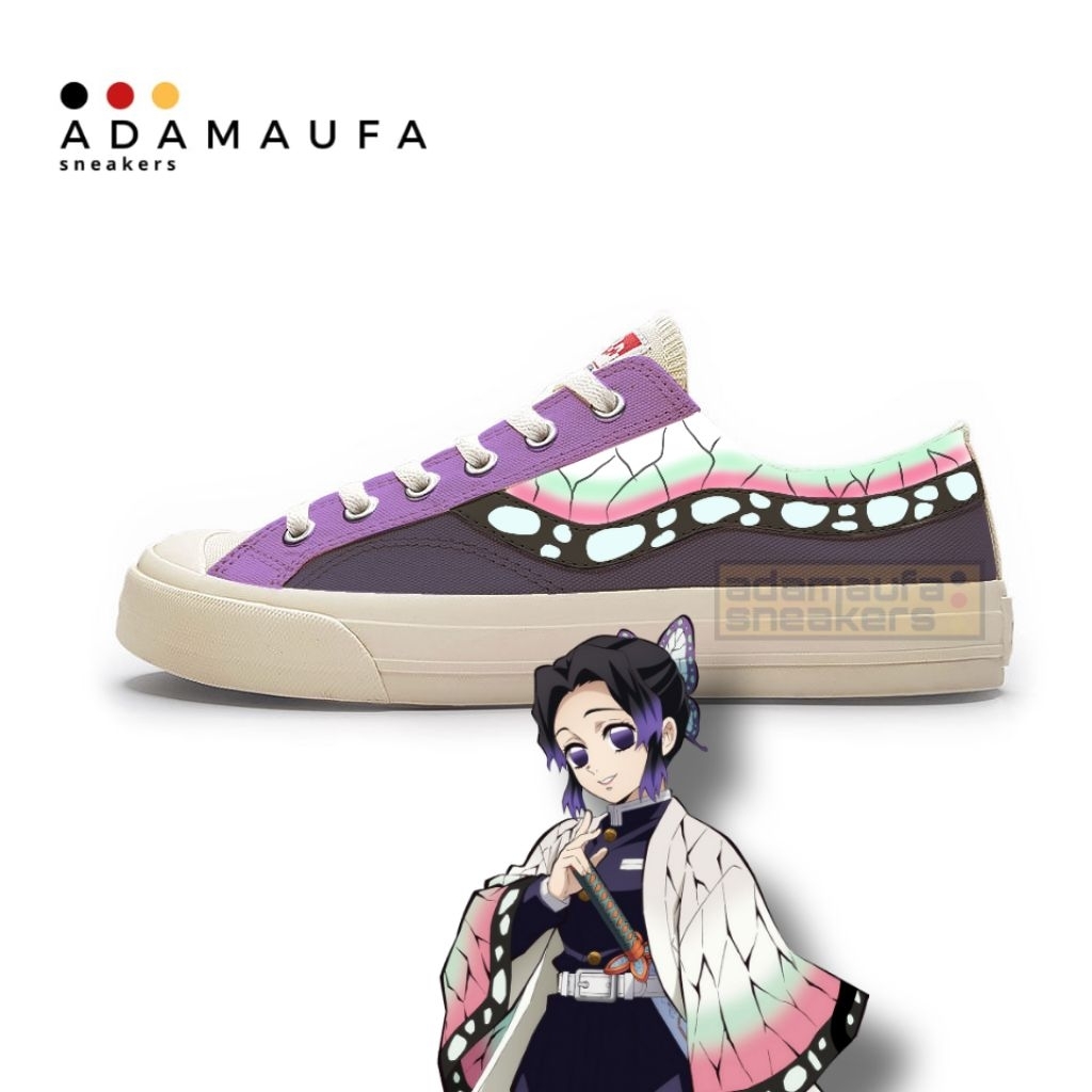 Sepatu Ventela Custom Demon Slayer Shinobu Kocho - Kanae Kocho Sneakers Casual Pria Wanita