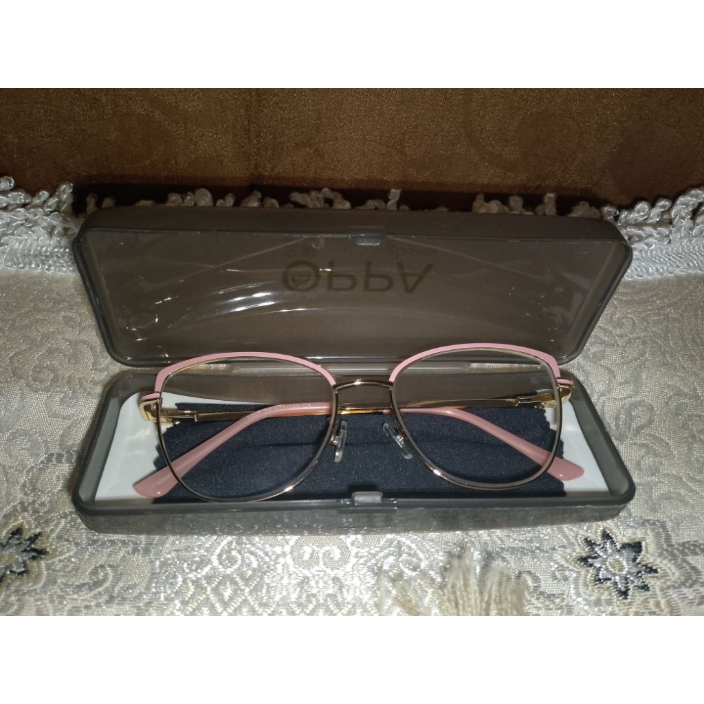 kacamata oppa glasses eyecat pink frame korea