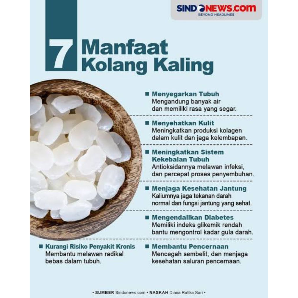 

PROMO Kolang Kaling 100% fresh per 1 kg