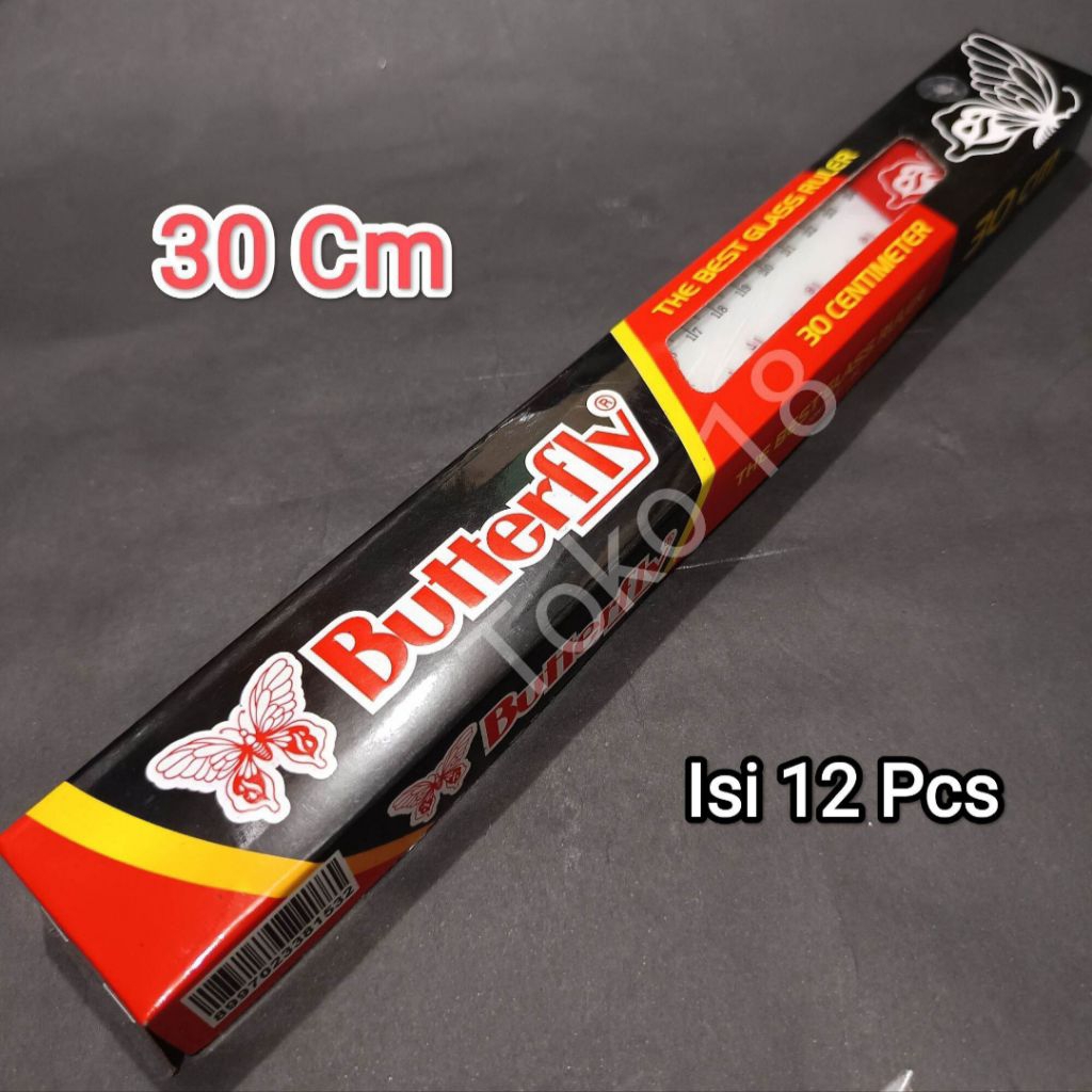 

1 Pak Pengaris Butterfly Dan Jenia 30 Cm (Isi 12 Pcs)